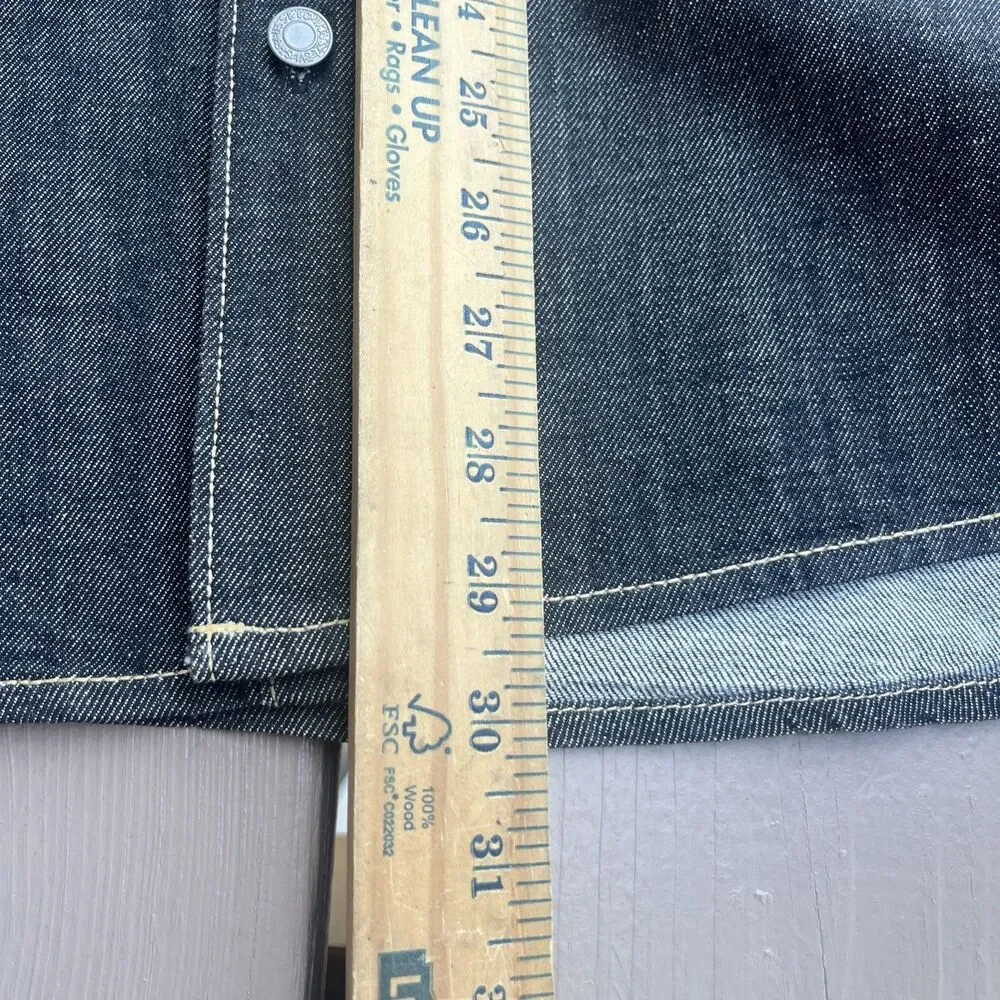 LEVI’s Men’s Jackson Worker Overshirt-jacket Black Cotton Hemp Rinse Size XL - Picture 10 of 15